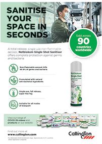 Disinfection and Cleaning Solutions Netbiokem Single Shot Sanitiser