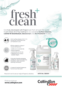 Disinfection and Cleaning Solutions Fresh+Clean 4-in-1