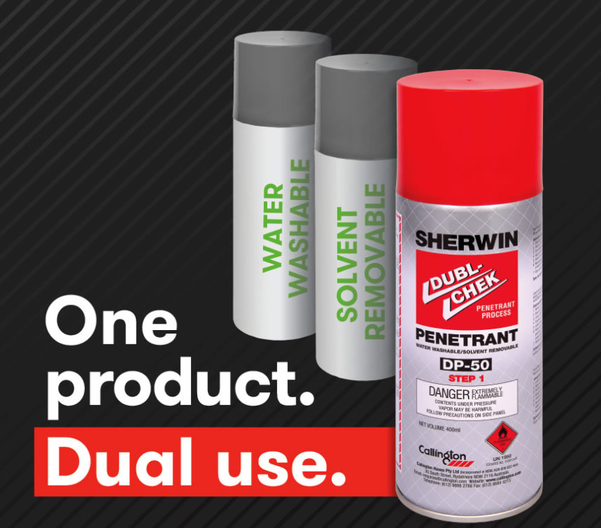 Callington’s Sherwin DUBL-CHEK DP-50 Dye Penetrant: One Product – Dual Use